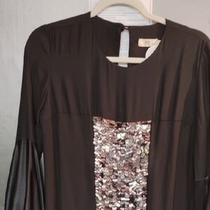 Black Dress with Sequin Detail